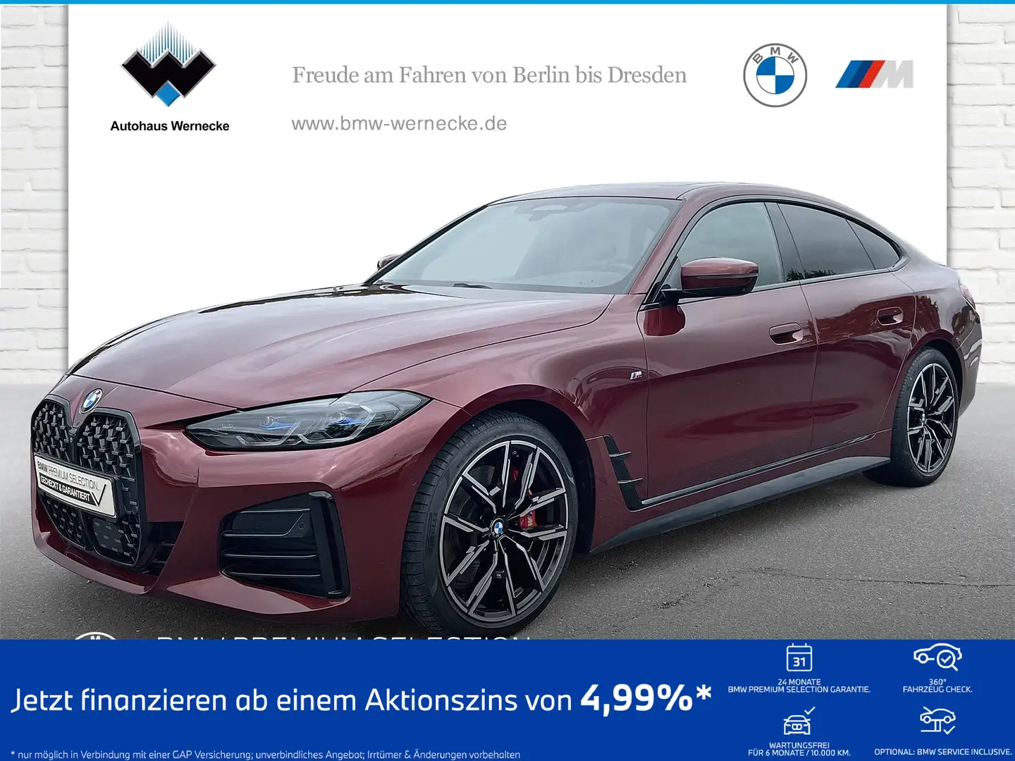 BMW 430 i Gran Coupé M Sport HK HiFi DAB WLAN GSD Roşu - 1