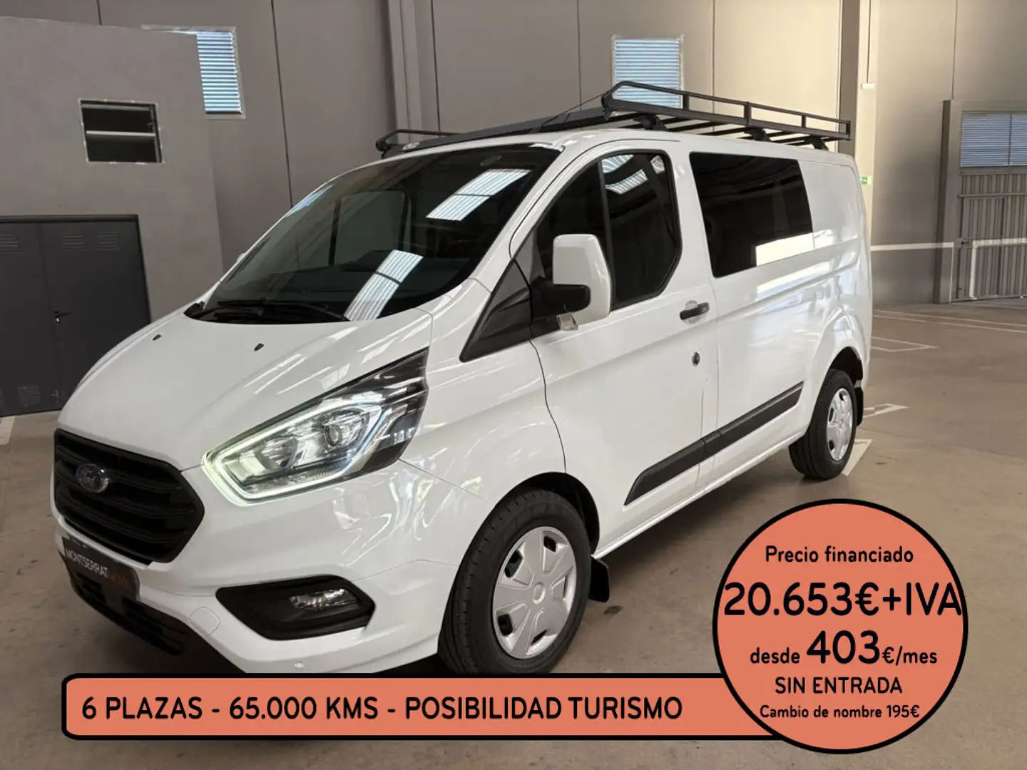 Ford Transit Custom FT 320 L1 Mixto Trend M1 EcoBlue 13 Blanco - 1