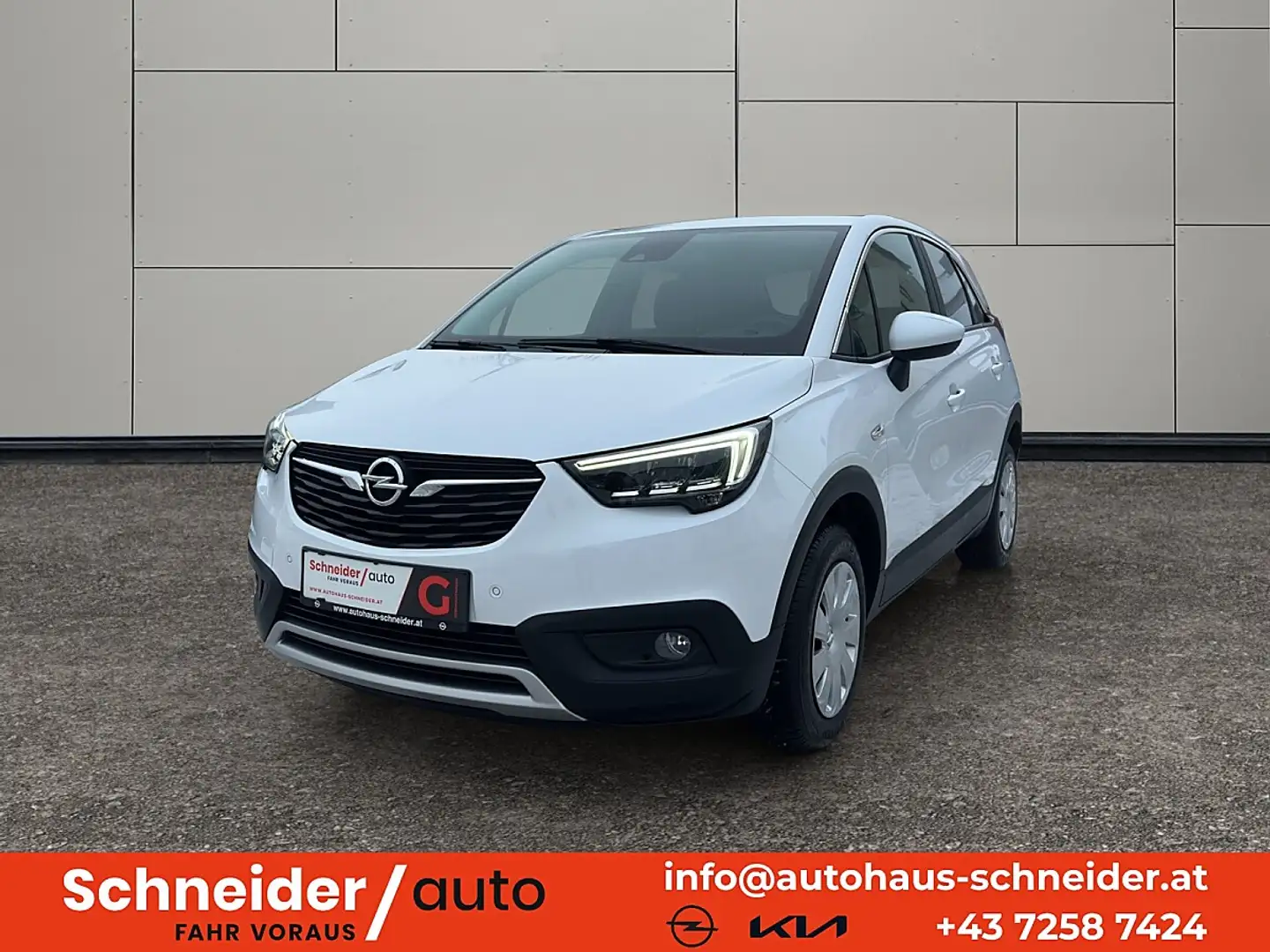 Opel Crossland X 1,2 Turbo ECOTEC Direct Injection Edition St./St Weiß - 1