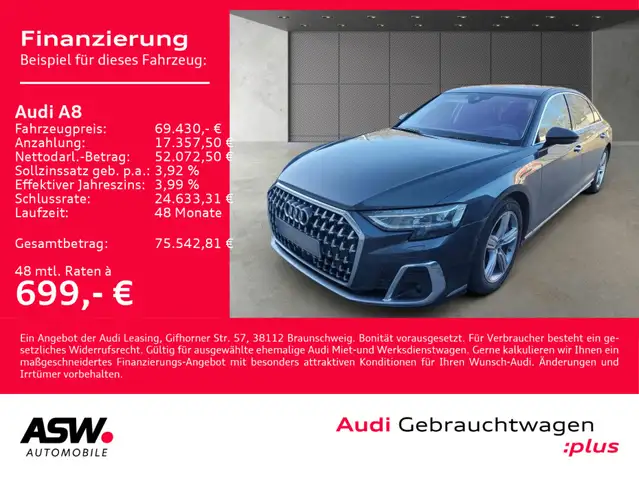 Audi A8 L 60TFSI e quattro NAVI MATRIX PANO HUD B&O