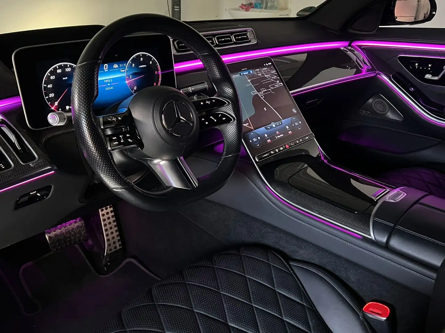 Mercedes-Benz S 400 d 4Matic AMG-LINE/DISTRONIC+/STHZ/AMBI/HuD Schwarz - 2