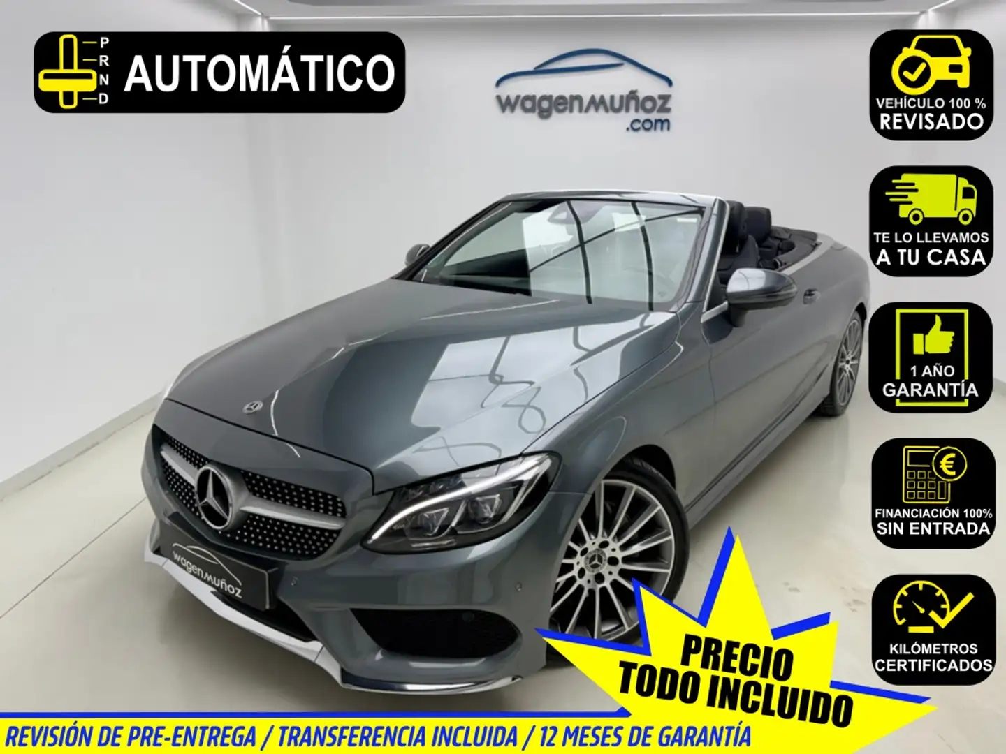 Mercedes-Benz C 220 Cabrio 220d 9G-Tronic Gris - 1