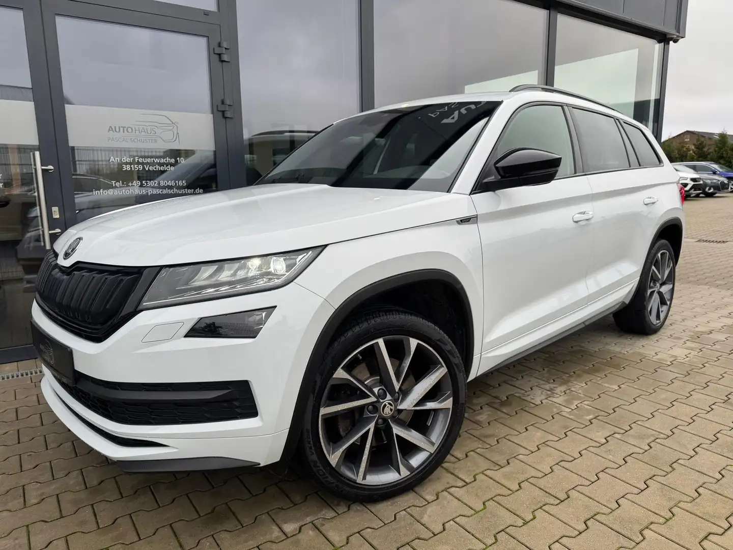 Skoda Kodiaq Sportline 4x4 2.0 TDI/DSG/LED/AHK/ACC/KAM Weiß - 2