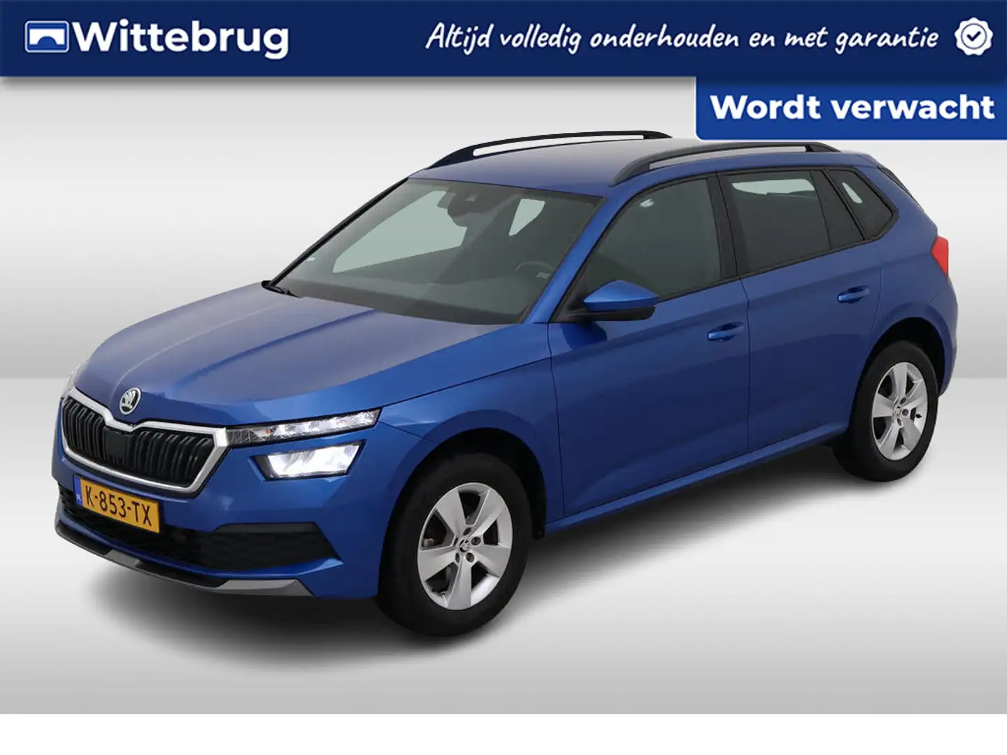 Skoda Kamiq 1.0 TSI 110pk Sport Business / Clima / LM 16 inch Blauw - 1