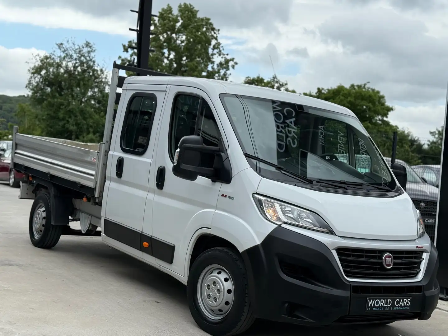 Fiat Ducato 2.3 Multijet/TVAC*BTW/TRI-BENNE BASCULANTE/7 PLACE Blanc - 2