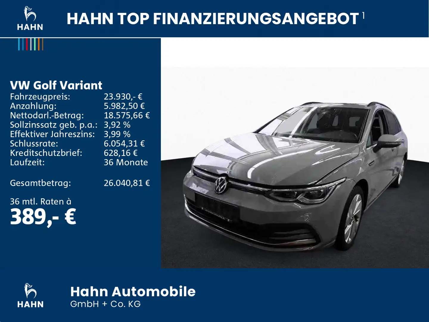 Volkswagen Golf Variant Golf VIII Variant 1.5TSI Style LED Navi Standhzg Grau - 2