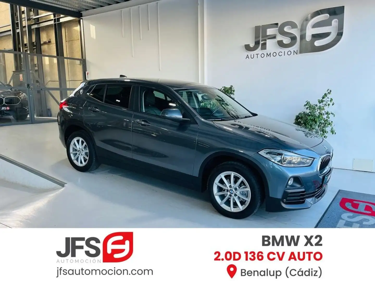 BMW X2 2.0D 136 CV Gris - 1