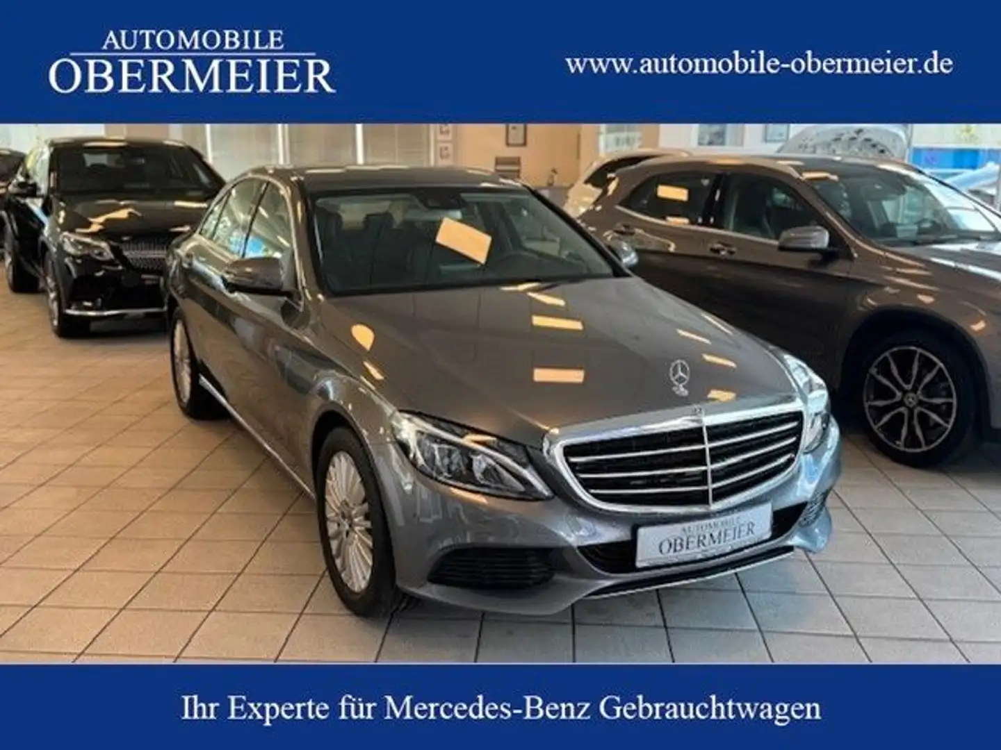 Mercedes-Benz C 180 Luxury 9G-Tr. PTS SHZ LED Navi Ambiente Gris - 1