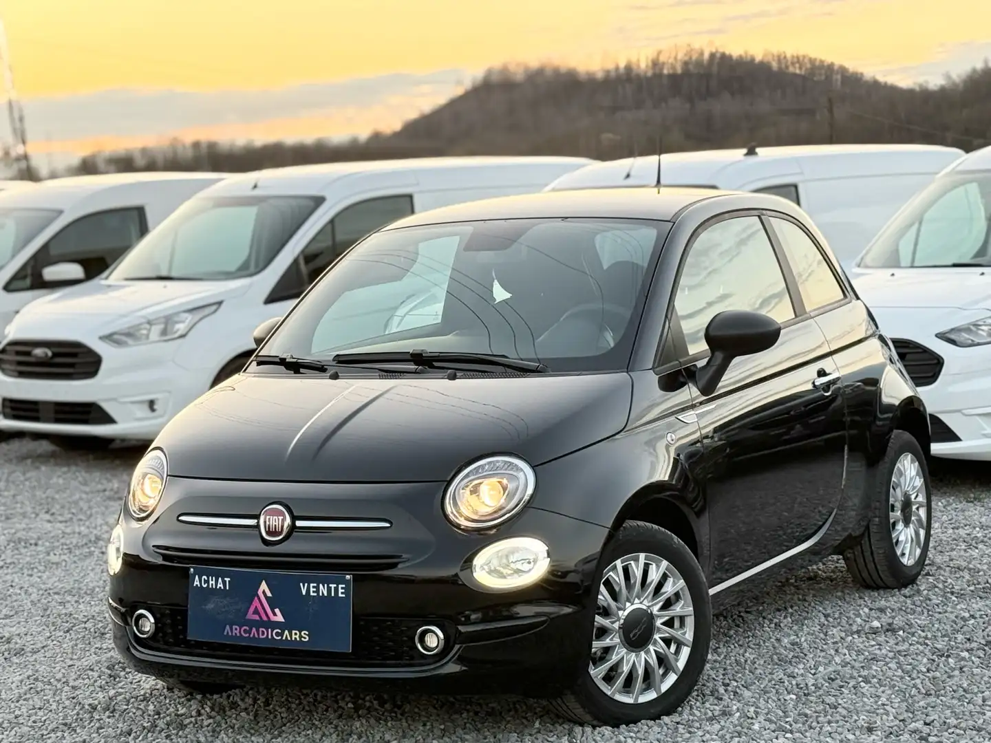 Fiat 500 1.0i HYBRID DOLCE VITA !! 300 KM !! NEUVE Noir - 1