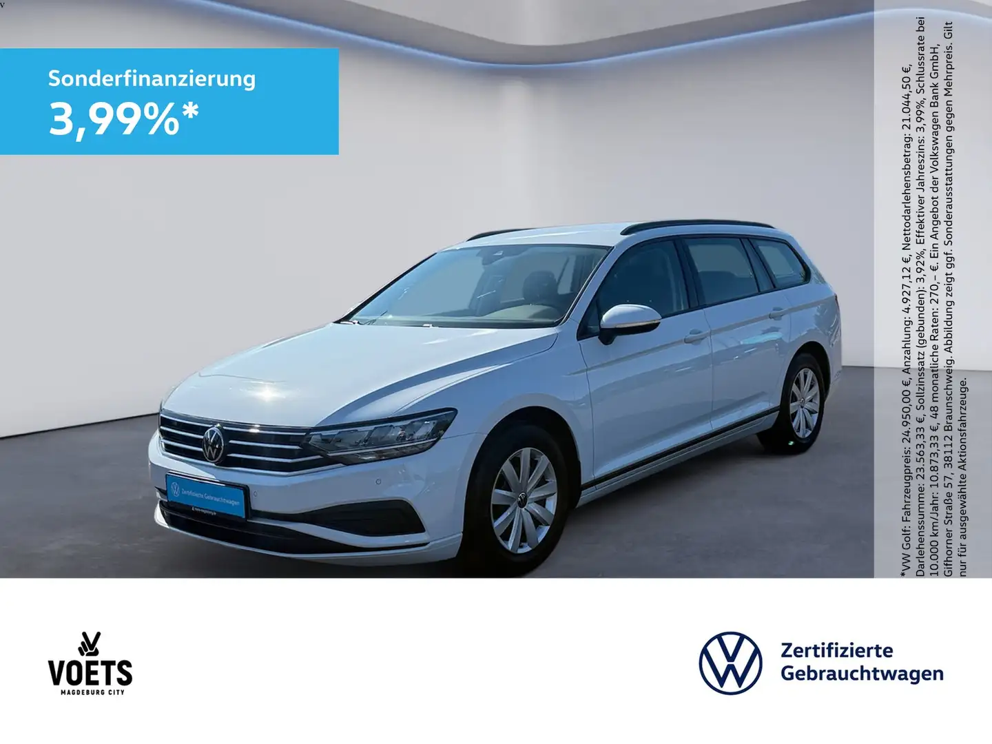 Volkswagen Passat Variant 1.5 TSI Conceptline DSG+NAVI+LED Weiß - 1