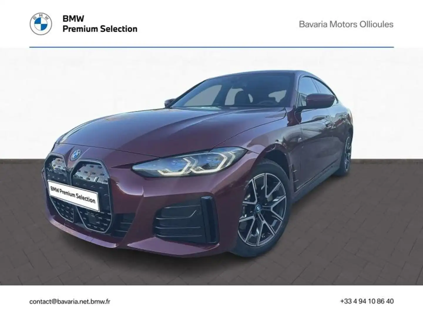 BMW i4 eDrive40 340ch M Sport Rouge - 1