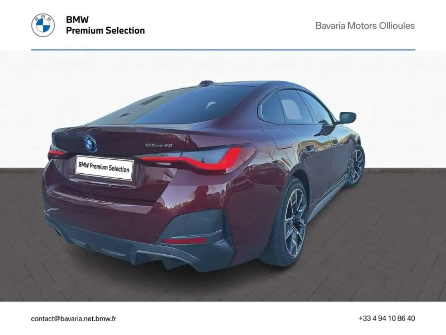 BMW i4 eDrive40 340ch M Sport Rouge - 2