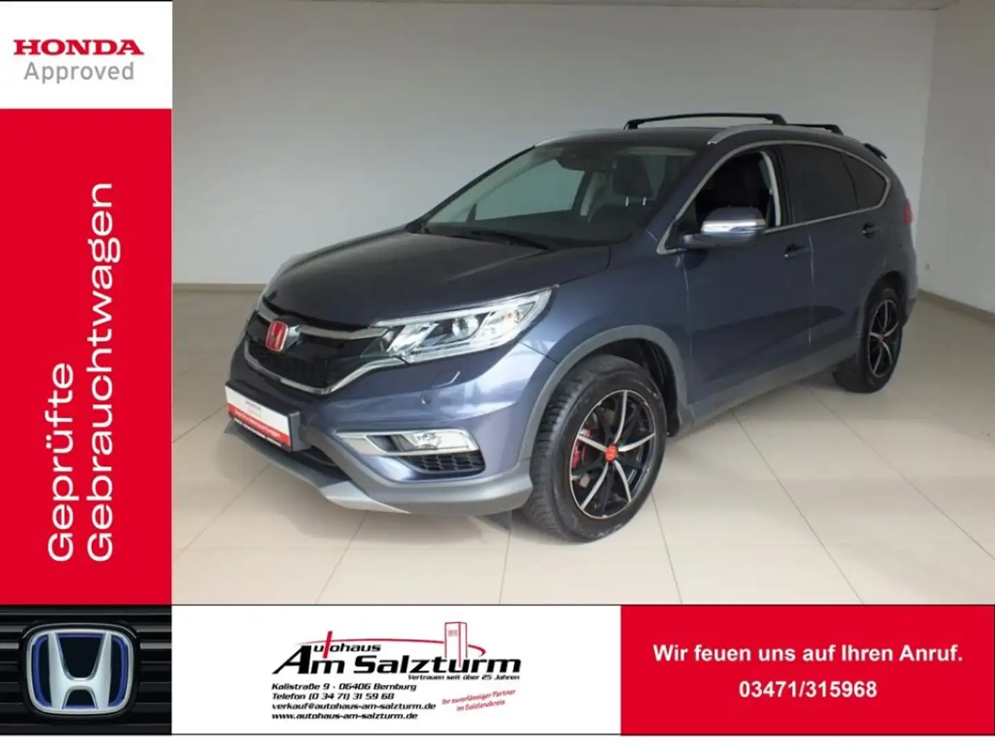 Honda CR-V 1.6i DTEC 4WD Lifestyle Blau - 1
