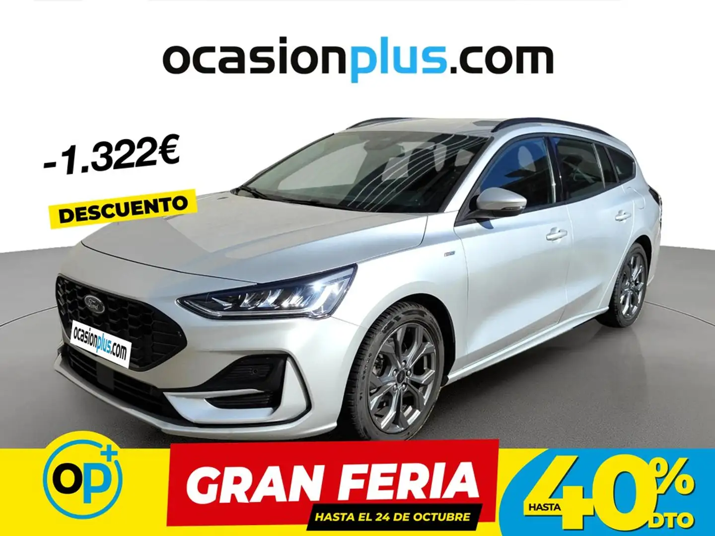 Ford Focus Sportbreak 1.0 Ecoboost MHEV ST-Line 155 Aut. Gris - 1