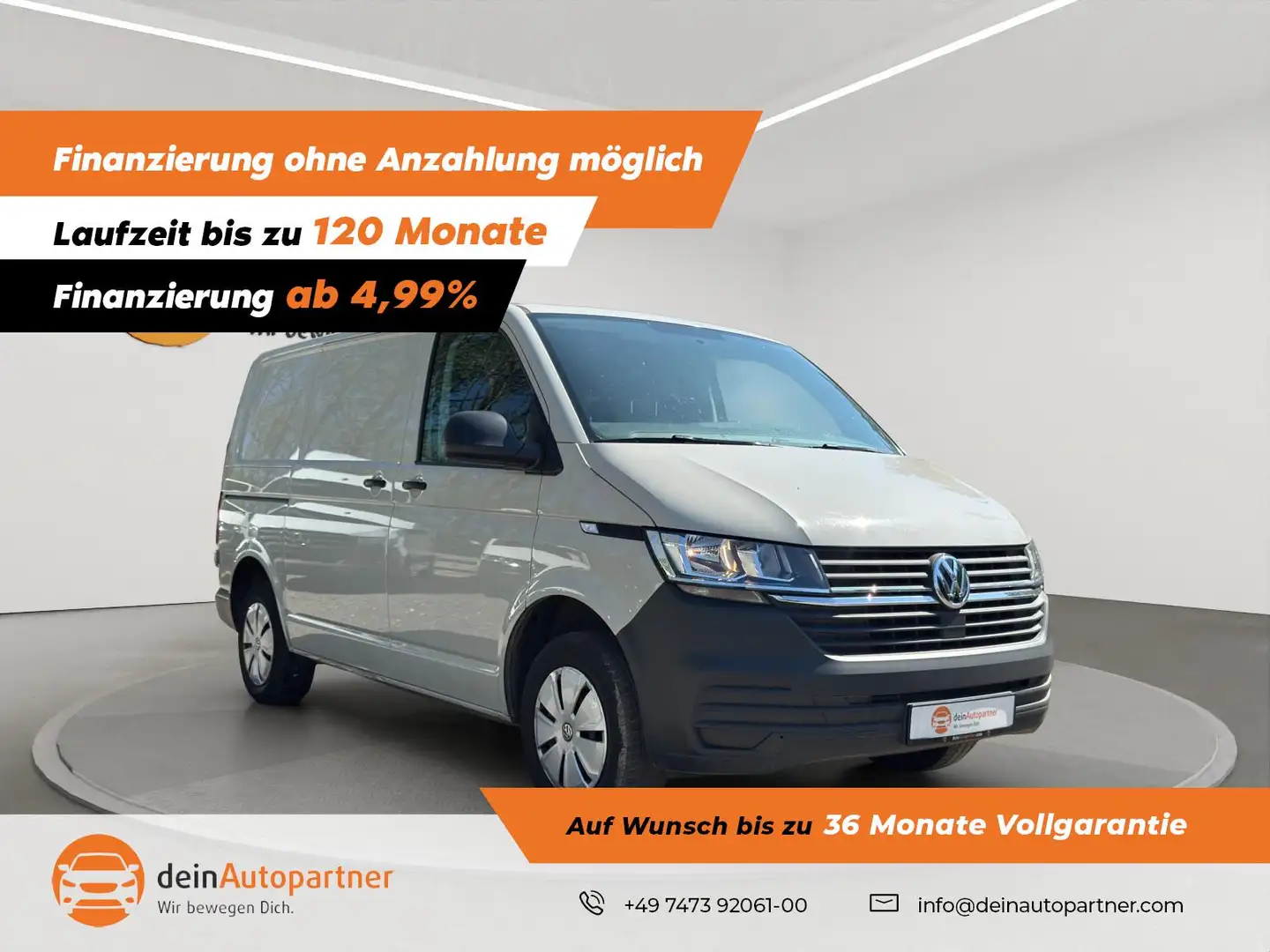 Volkswagen T6.1 Transporter Kasten FWD KLIMA PDC SHZ DAB Grau - 1