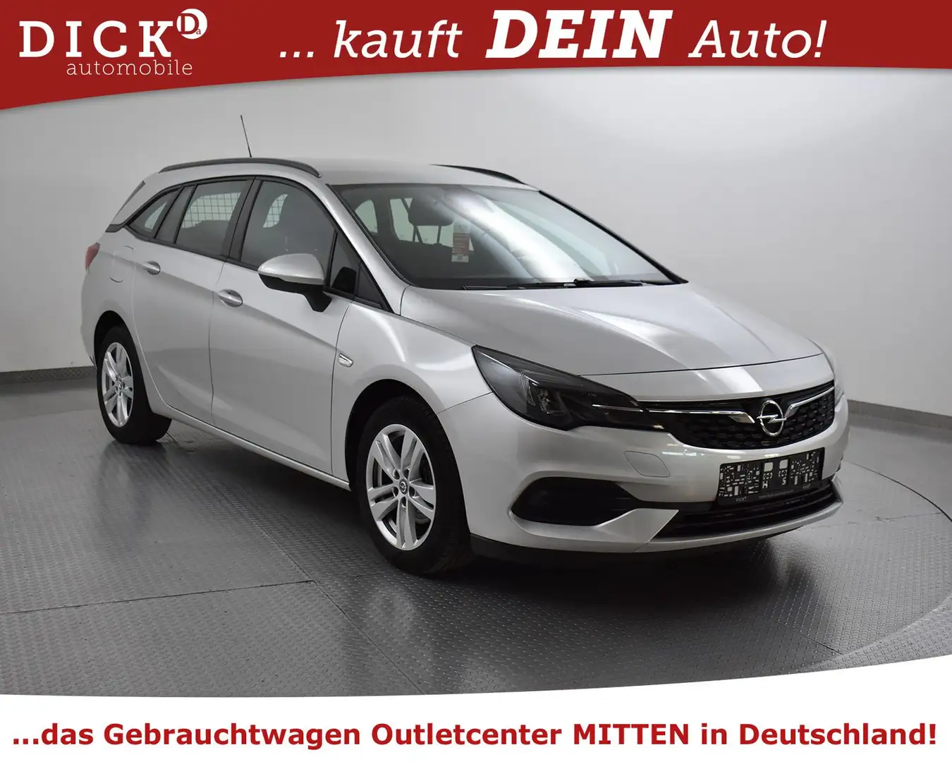 Opel Astra ST 1.5d Edition NAVI+LED+KLIMA+PDC+TEM+MFL Argent - 1