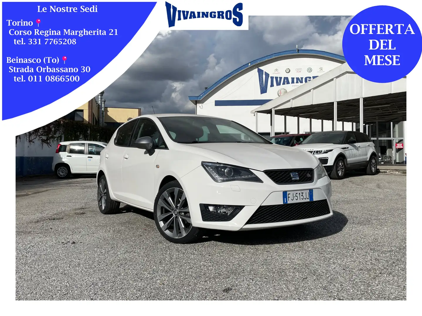 SEAT Ibiza 1.4 TDI CR 90CV FR Bianco - 1