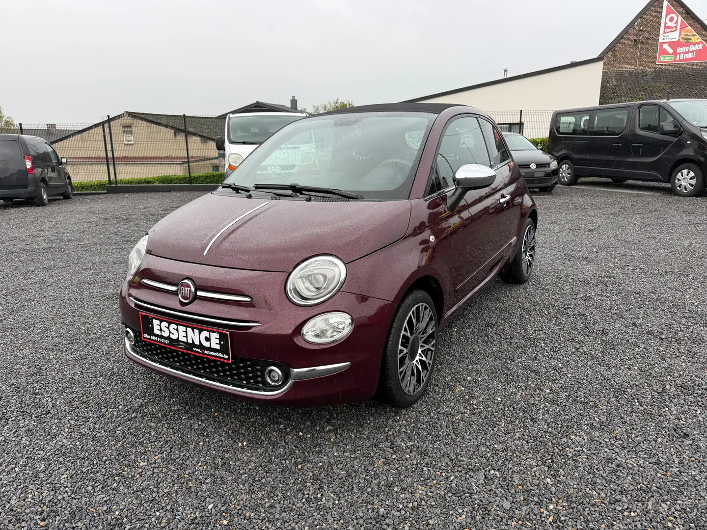 Fiat 500C 1000CC ESSENCE / HYBRIDE 69CV ANNEE 2021 GARANTIE! Mauve - 1