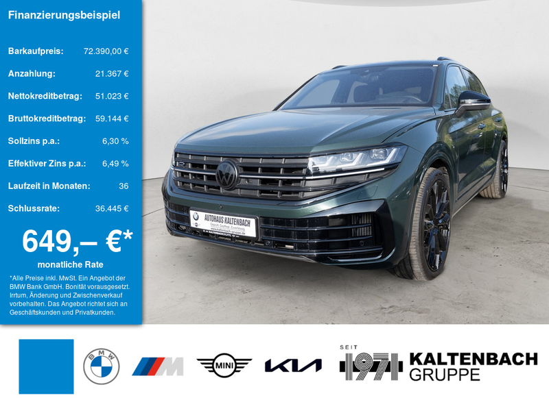 Volkswagen Touareg 3.0 V6 TSI eHybrid R 4M grün foliert