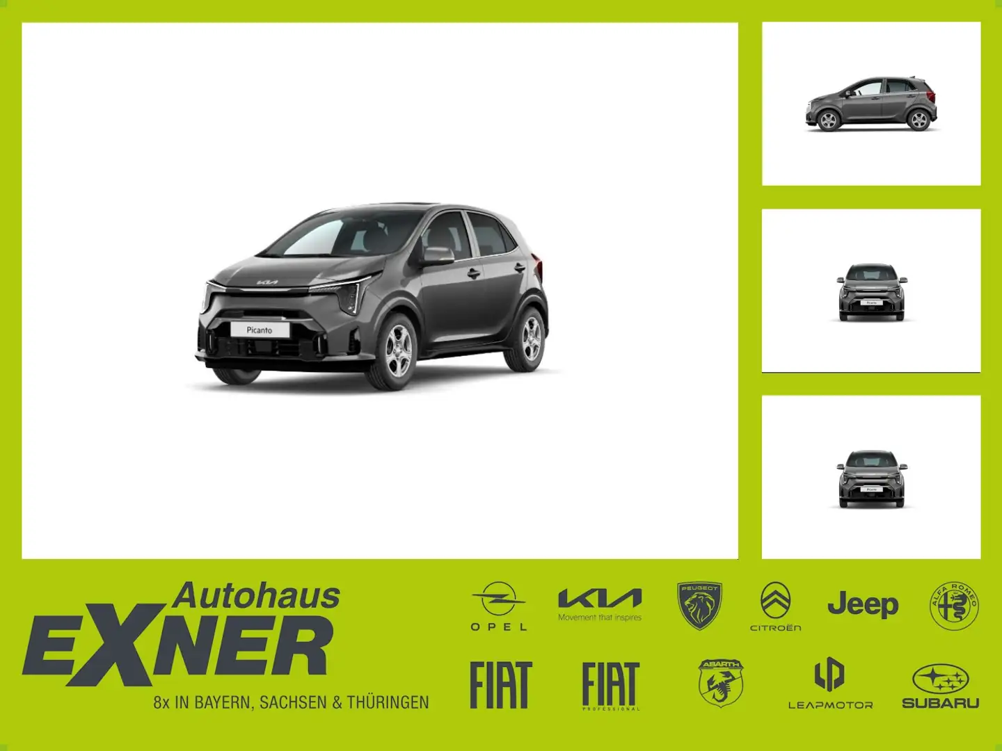 Kia Picanto Vision 14'' ALU, Navi, Sitzheizung Schwarz - 1