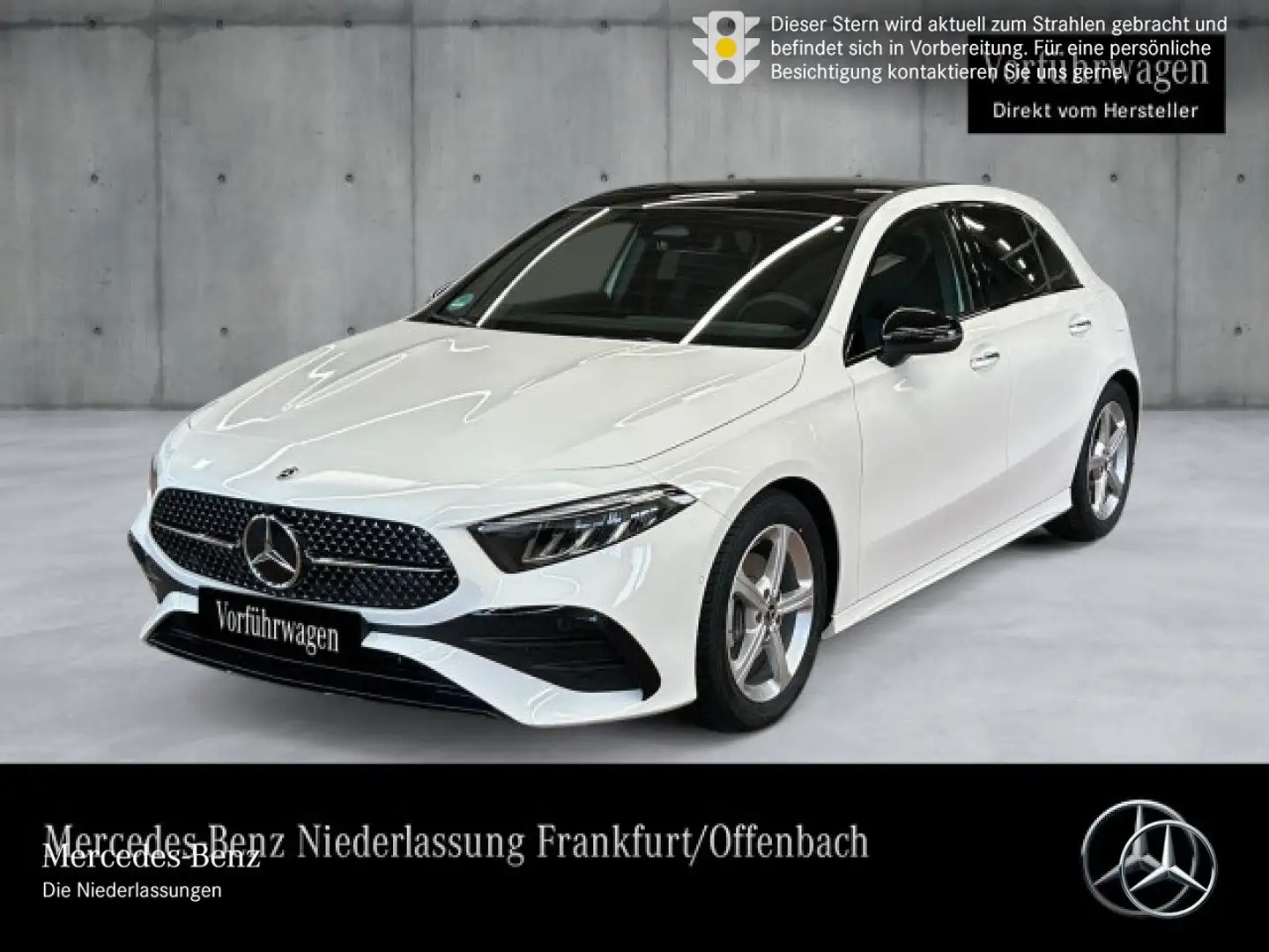 Mercedes-Benz A 200 AMG+NIGHT+PANO+LED+KAMERA+TOTW+KEYLESS+7G Weiß - 2