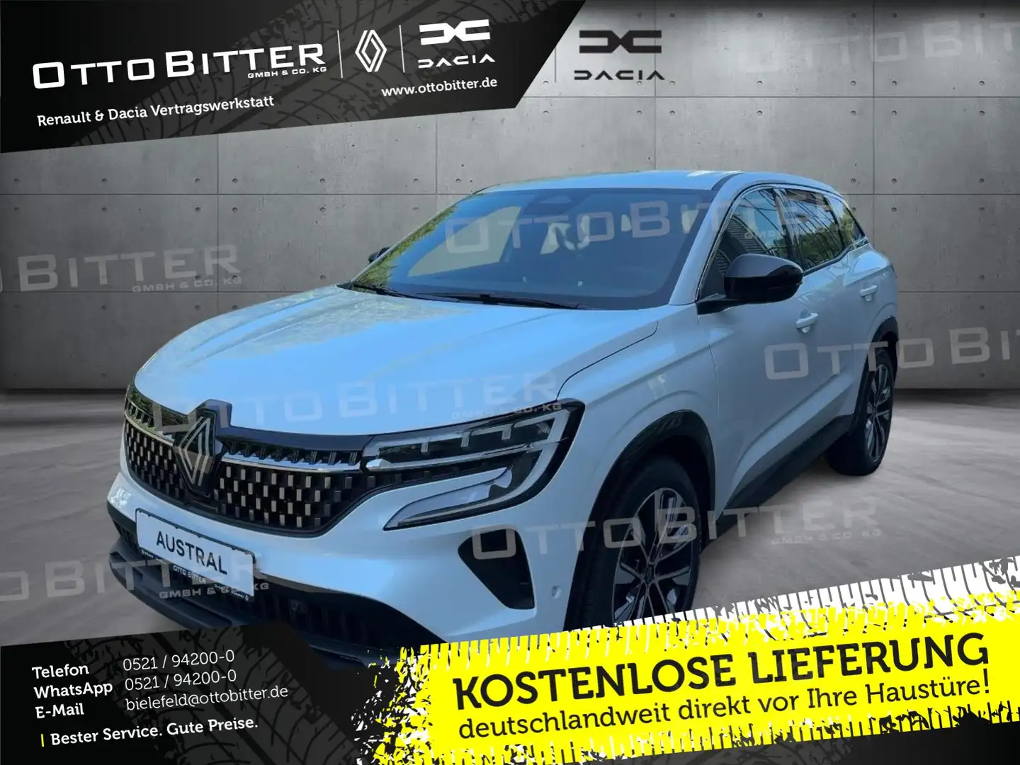 Renault Austral Techno Mild Hybrid 160 el.Heckklappe/Winter-Paket Білий - 1