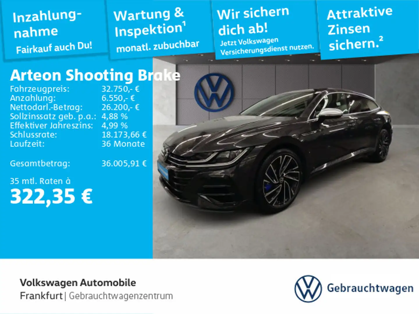 Volkswagen Arteon 2.0 TSI DSG 4Motion Navi L Grau - 1