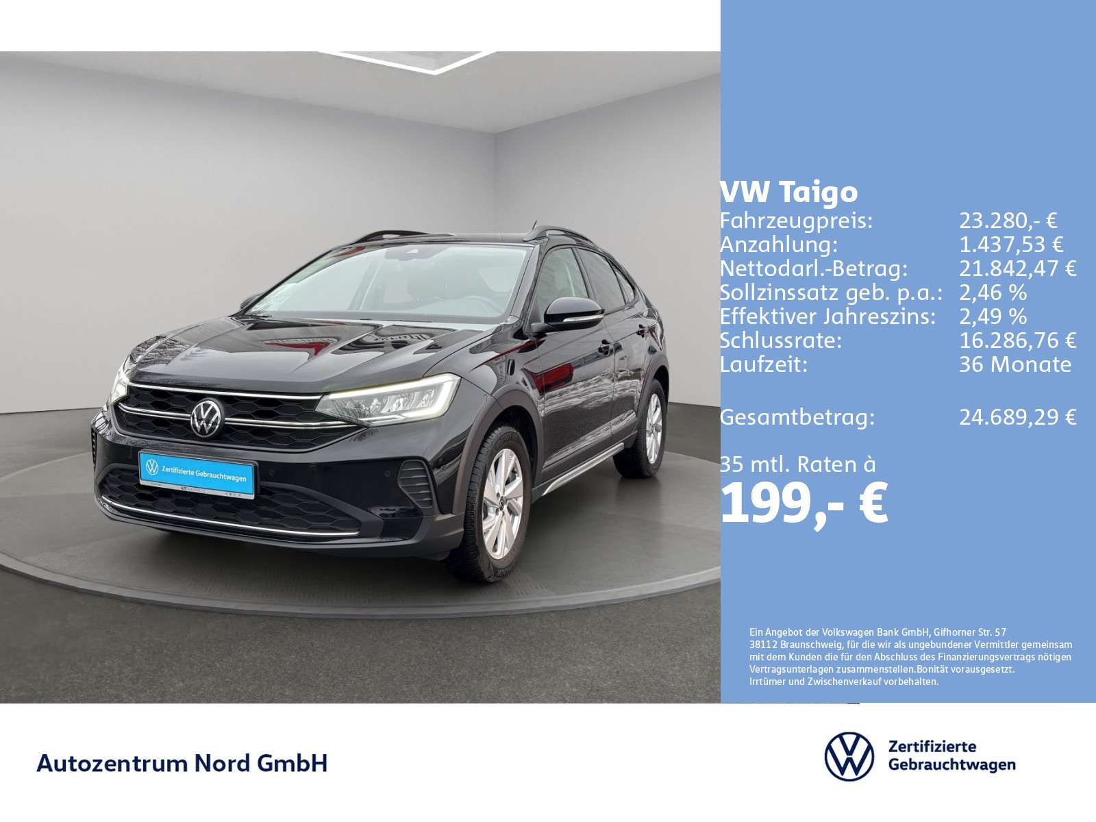 Second hand Volkswagen Taigo 1.0