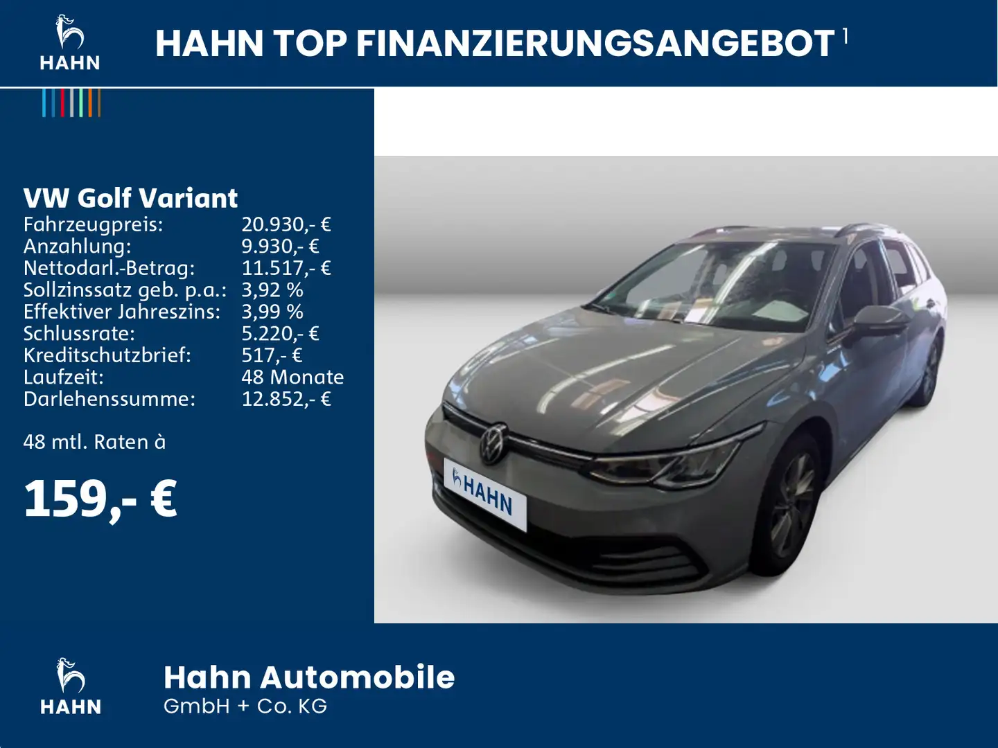 Volkswagen Golf Variant Golf VIII Variant 2.0TDI DSG Life AHK Cam Navi Grijs - 2