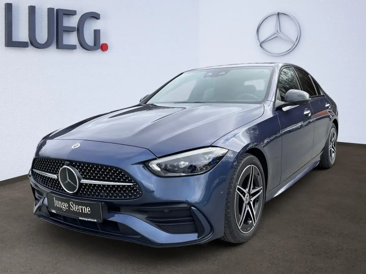 Mercedes-Benz C 200 4MATIC AMG-ADVANCED+DISTRONIC+SURROUND+ Blau - 1