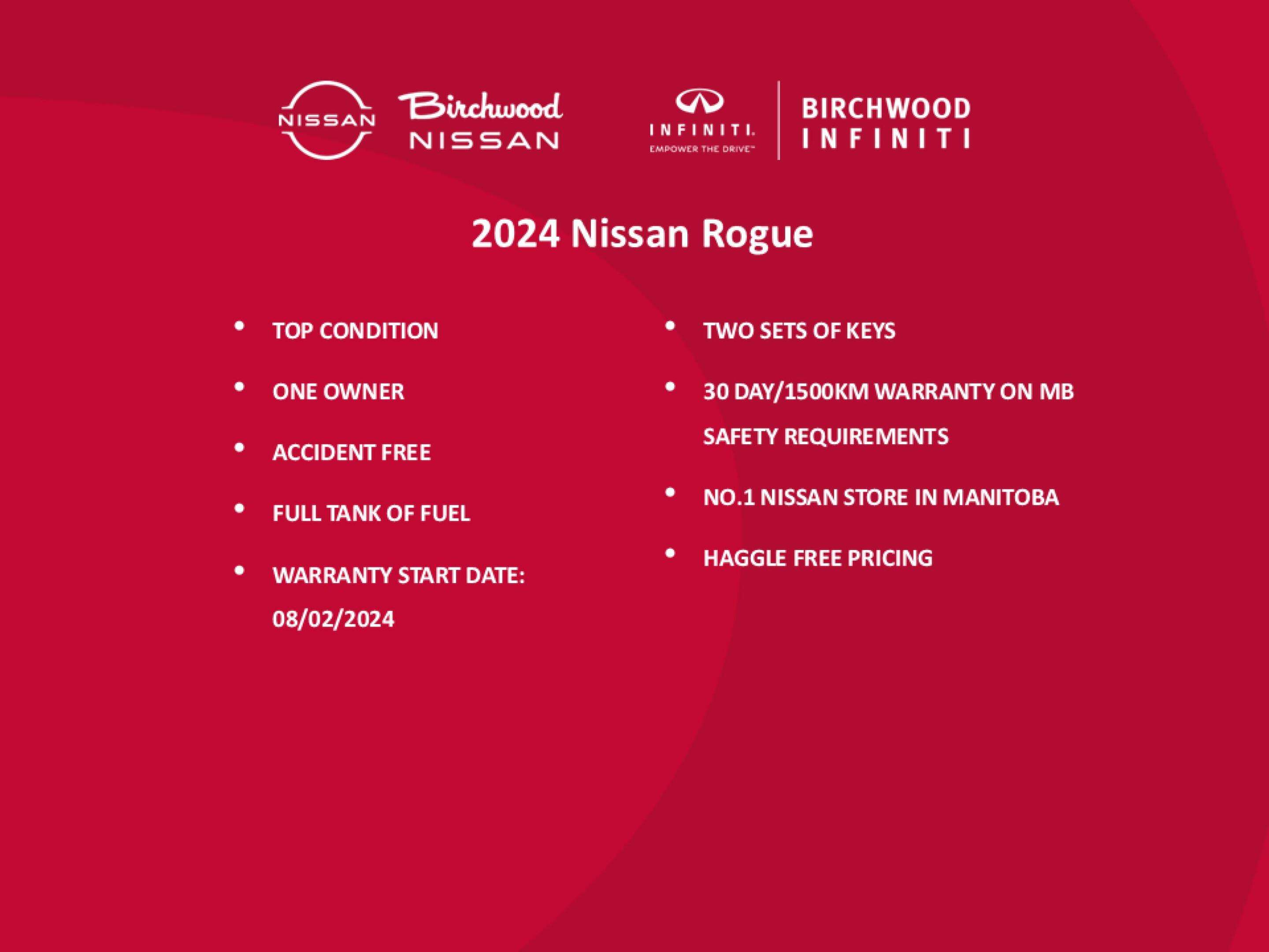 2024 Nissan Rogue S Accident Free | One Owner — снимка 1
