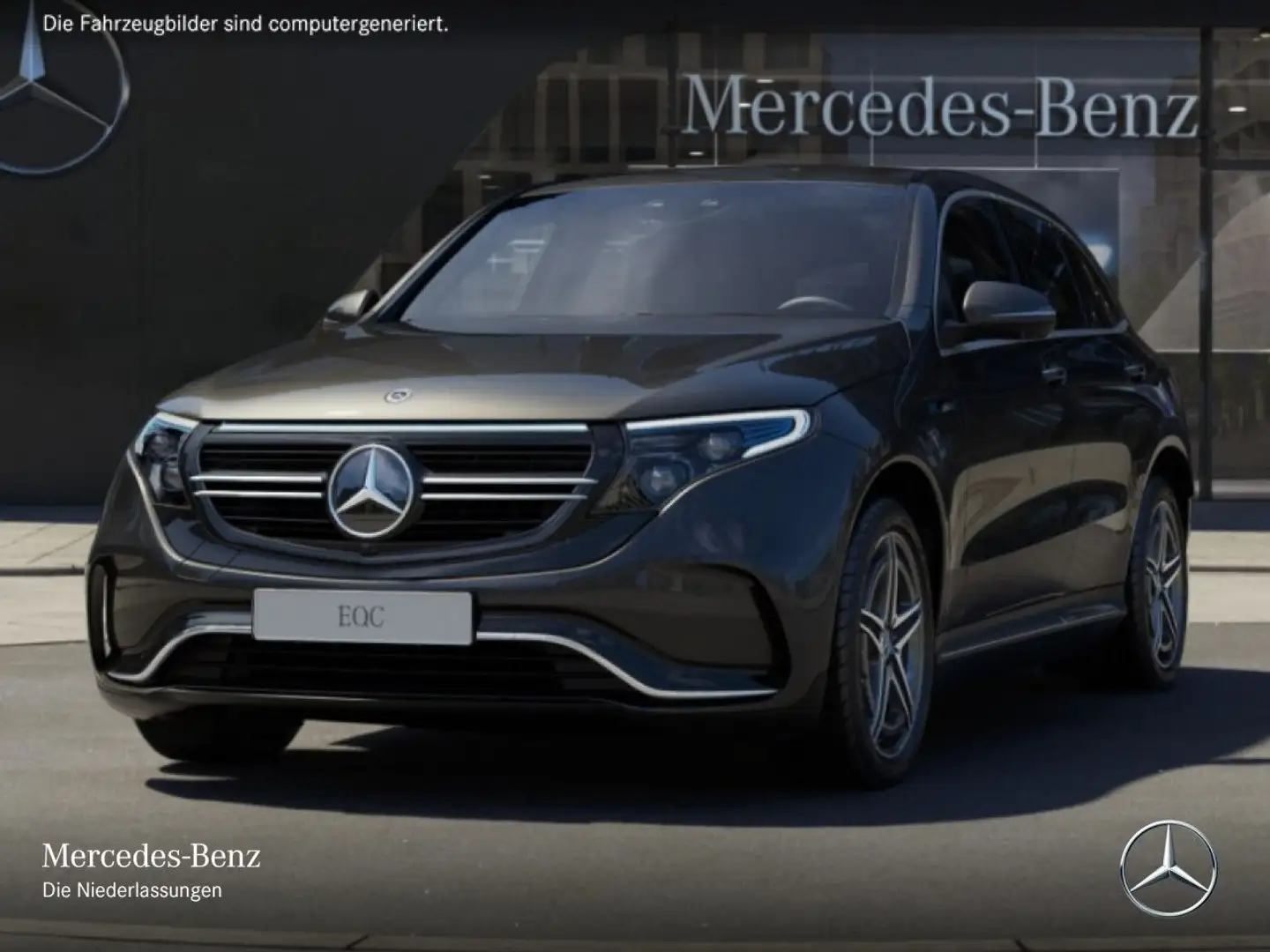 Mercedes-Benz EQC 400 4M AMG+360+AHK+MULTIBEAM+FAHRASS+KEYLESS Grau - 2