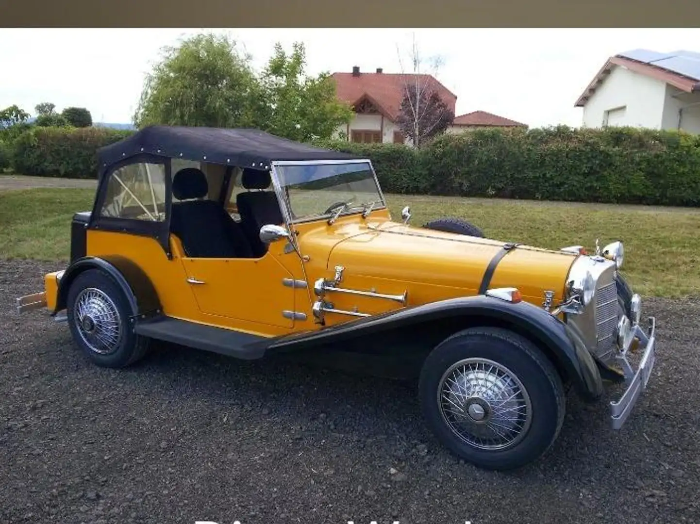 Mercedes-Benz SSK 1929 Replika Geel - 1