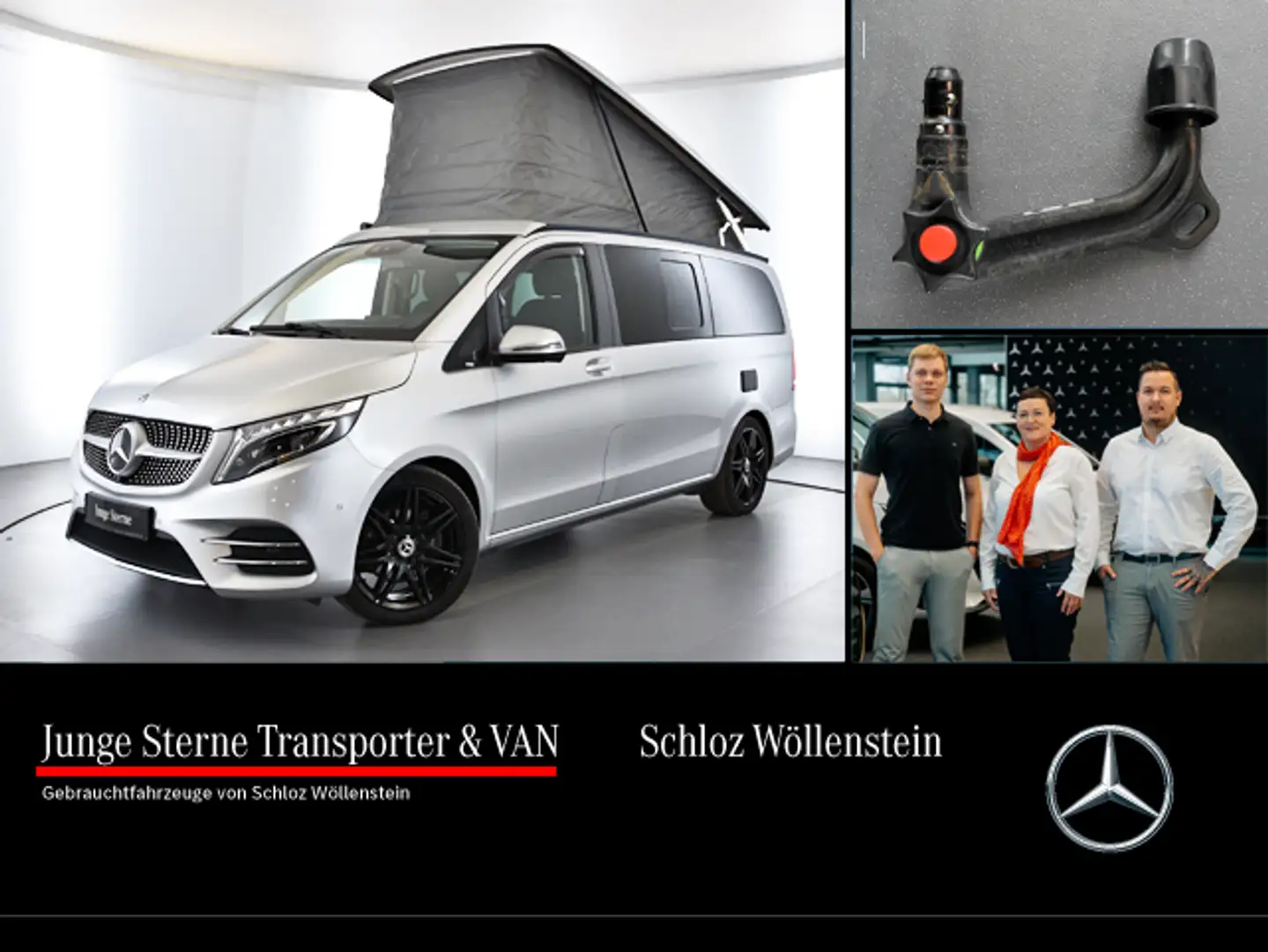 Mercedes-Benz Marco Polo V 250  AMG MBUX*Navi*Sthzg*Markise*Cam Stříbrná - 1