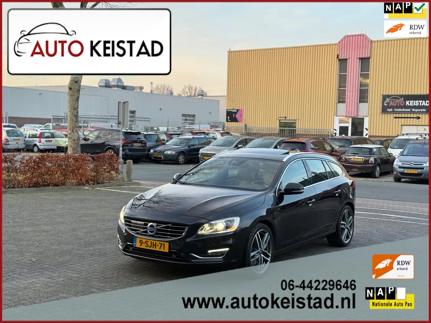 Volvo V60 2.4 D6 AWD SUMMUM XENON/LEDER/MEMORY SUPER STAAT! Noir - 1
