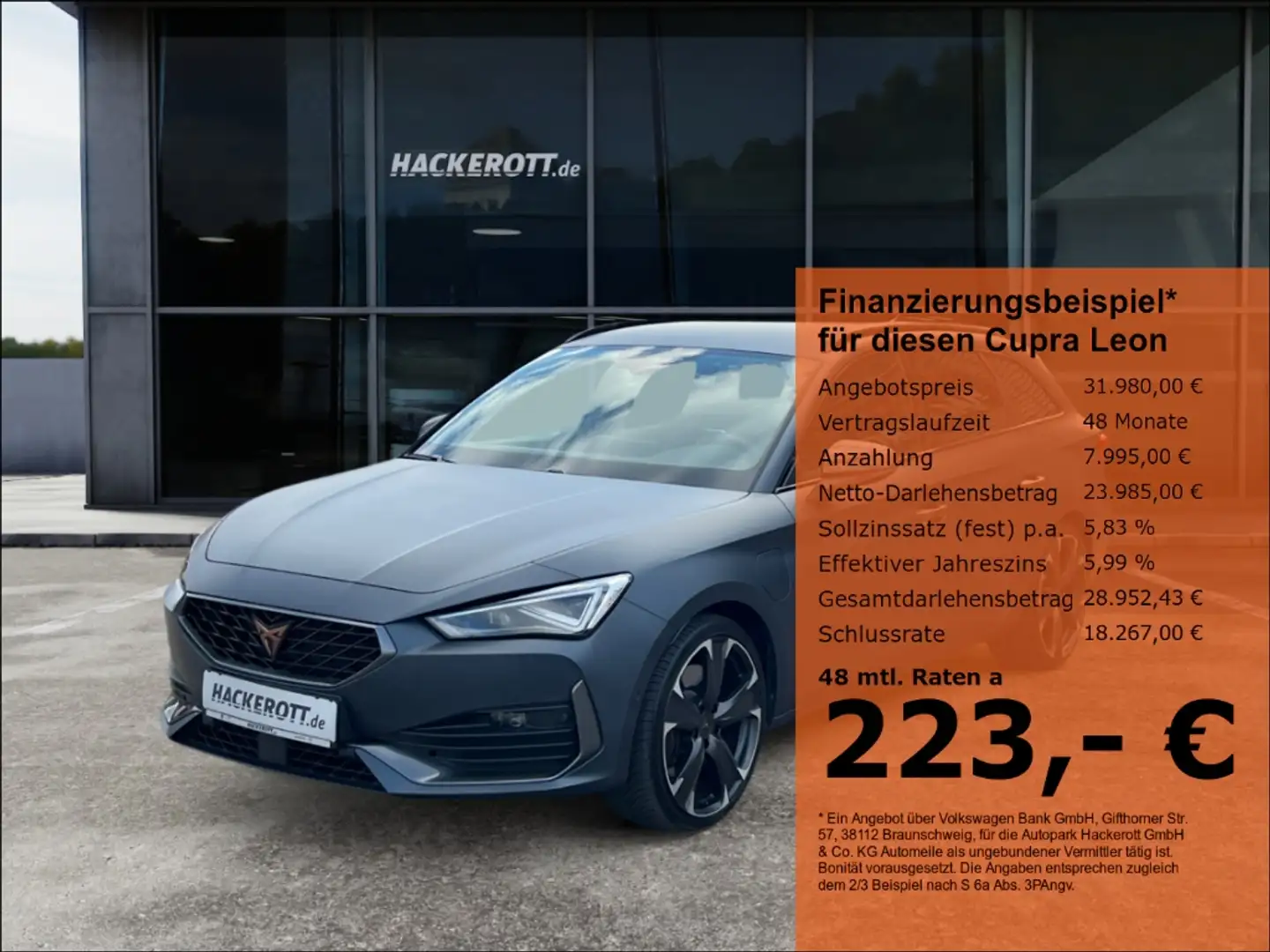 CUPRA Leon Sportstourer VZ e-Hybrid 1.4 LED Navi Rückfahrkame Grau - 1