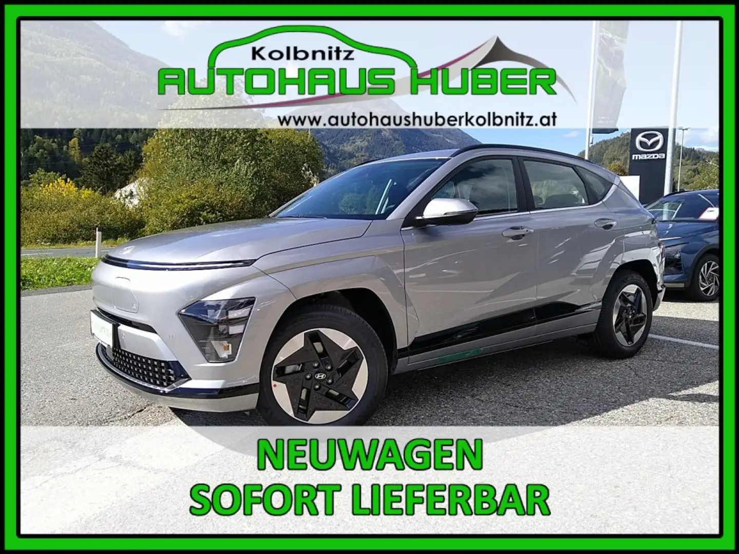 Hyundai KONA EV (SX2) Smart Line 48,6 kWh WP Winterpaket Silber - 1