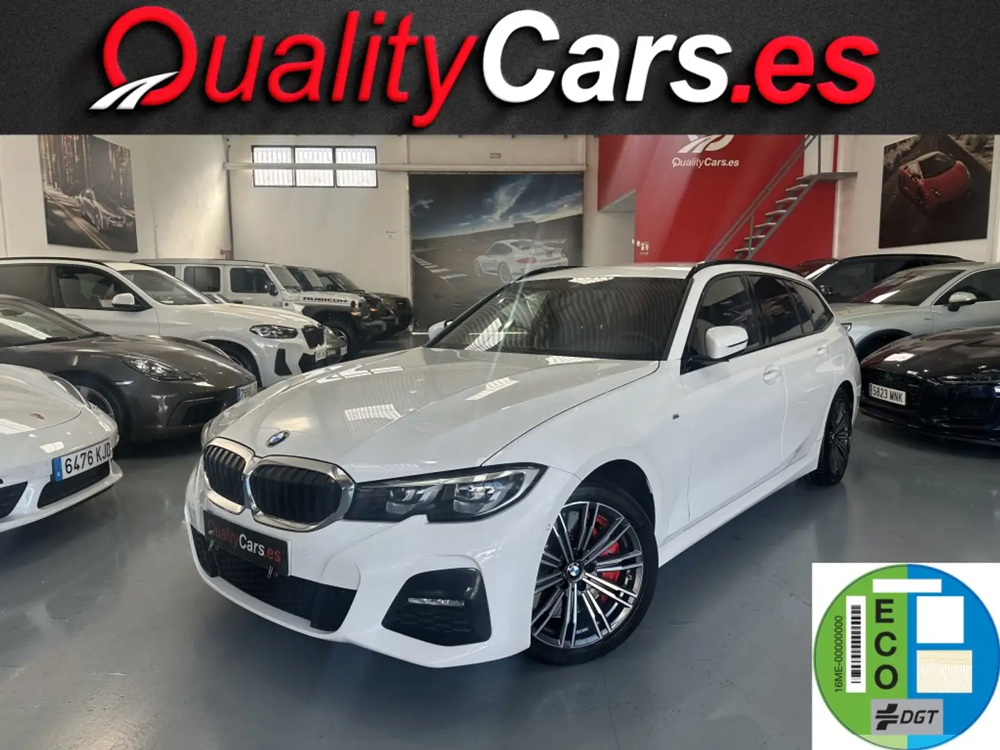 BMW 330 330dA xDrive Touring Blanc - 1