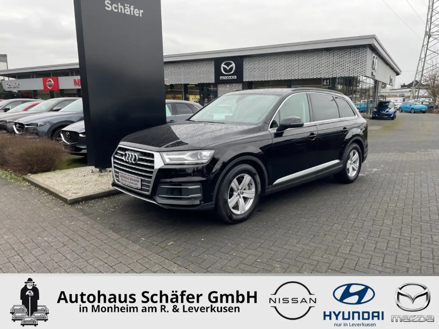 Audi Q7 50 TDI quattro 7-Sitzer Leder 8-fach AHK-el. klapp Černá - 1