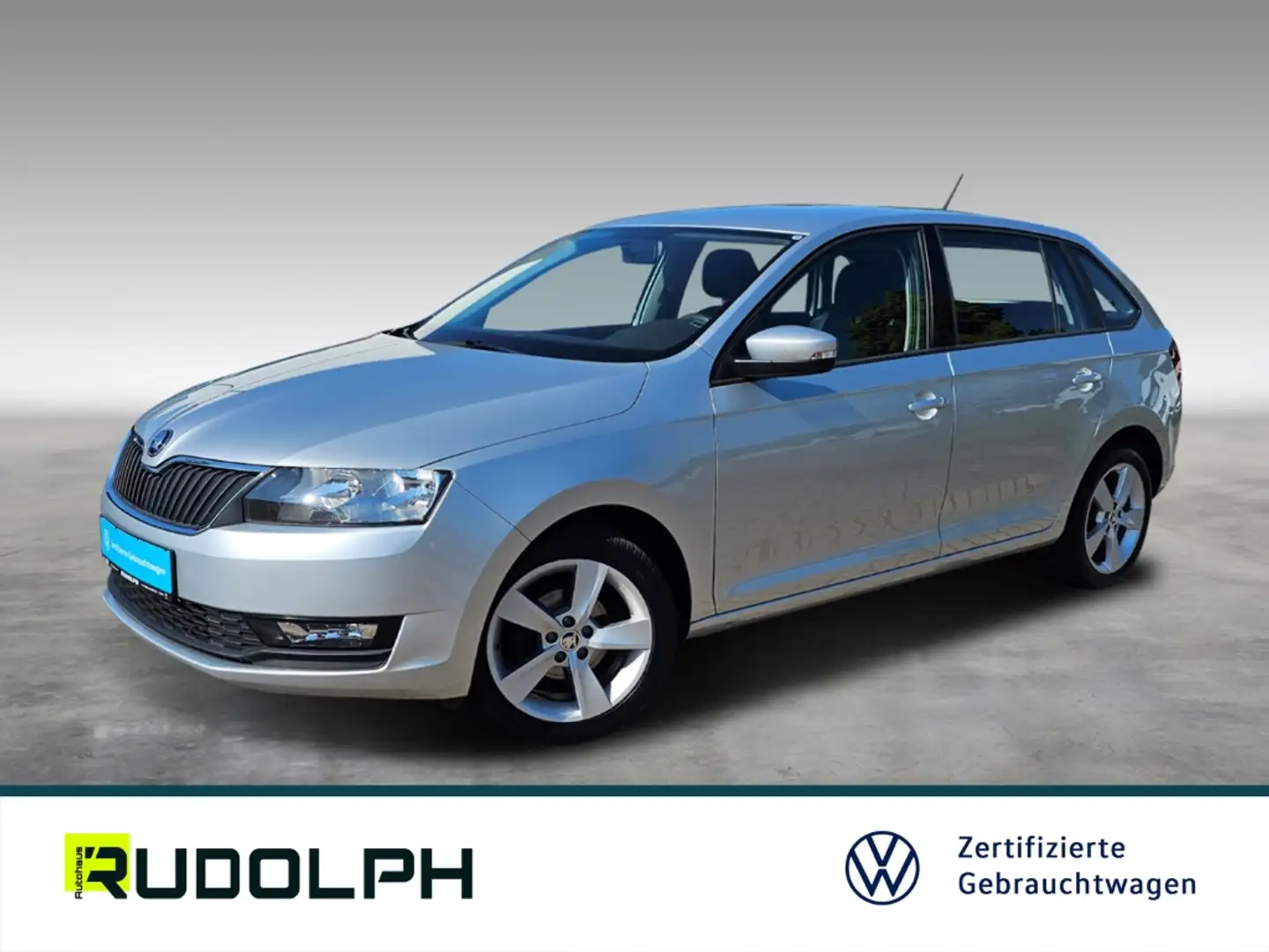 Skoda Rapid/Spaceback Spaceback Cool Edition 1.0 TSI 5-Gang DAB Klima SH Silber - 1