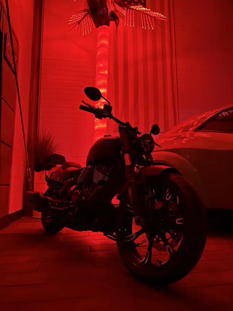 Indian Chief Dark horse, Penzl Auspuff,Soziusumbau Zöld - 1