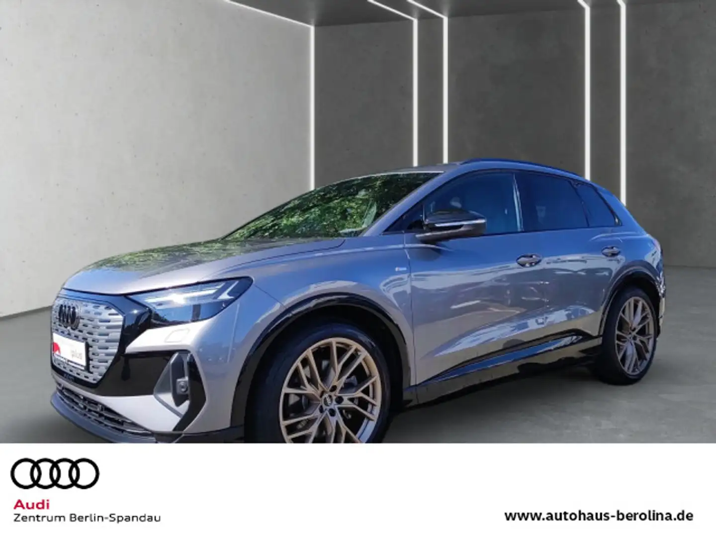 Audi Q4 e-tron 40 S line *MATRIX*NAV+*Opt.-Schwarz+* Gris - 1