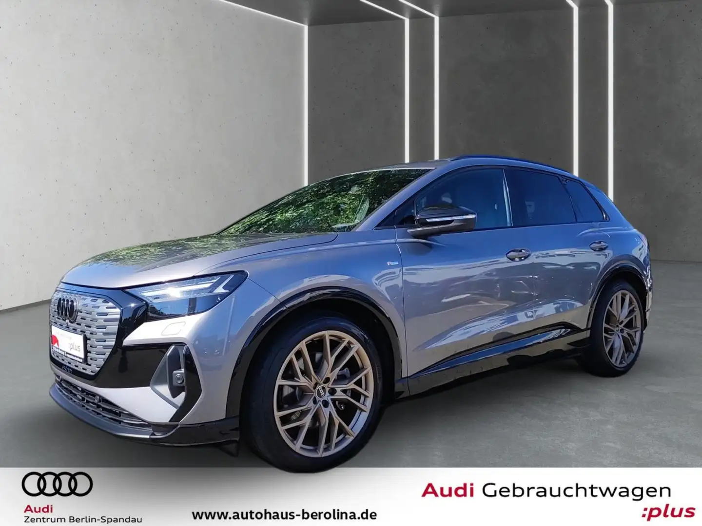 Audi Q4 e-tron 40 S line *MATRIX*NAV+*Opt.-Schwarz+* Gris - 2