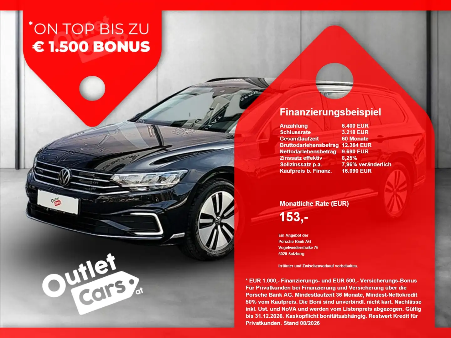 Volkswagen Passat Variant 1.4 TSI GTE ASSIST+CARPLAY+LED Schwarz - 1