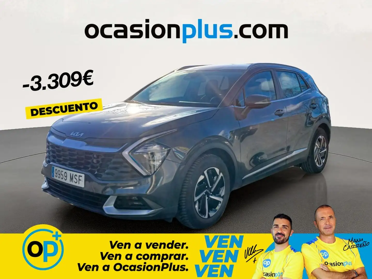 Kia Sportage 1.6 T-GDi MHEV Drive 150 Gris - 1