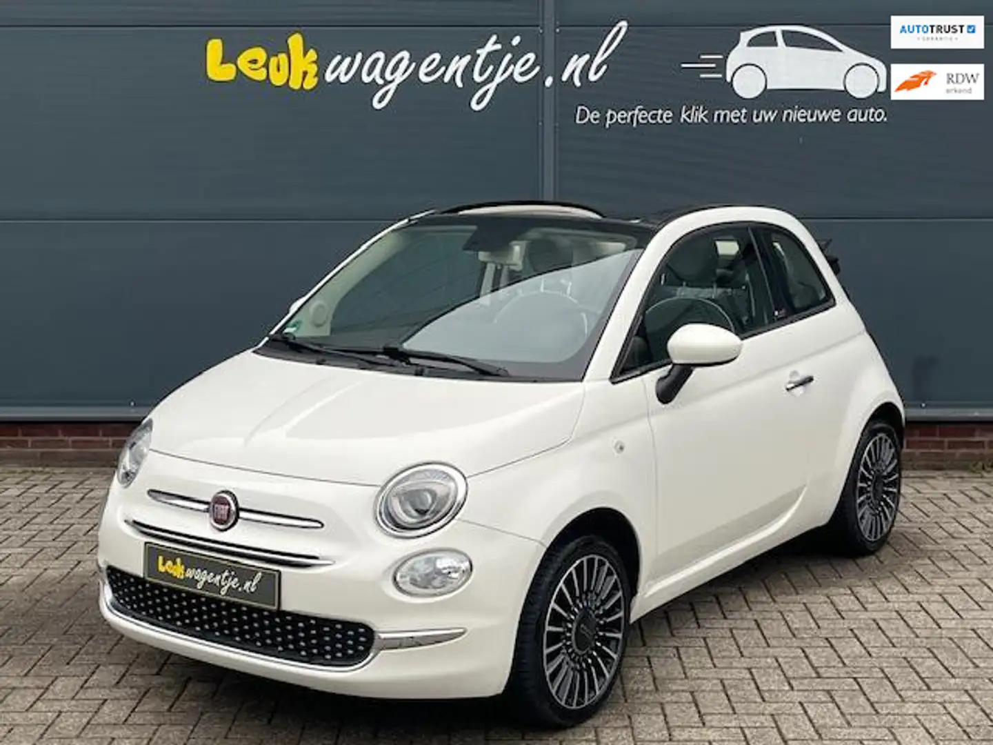 Fiat 500C 1.2 Lounge Cabrio *ACTIEPRIJS *cruise *16 inch Weiß - 1