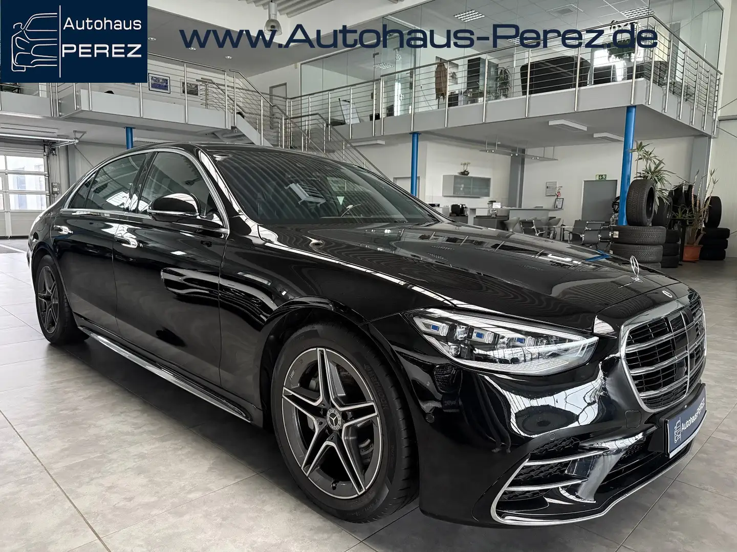 Mercedes-Benz S 450 4M L AMG MBUX HIGH END FOND - MULTIKONTUR! Schwarz - 1