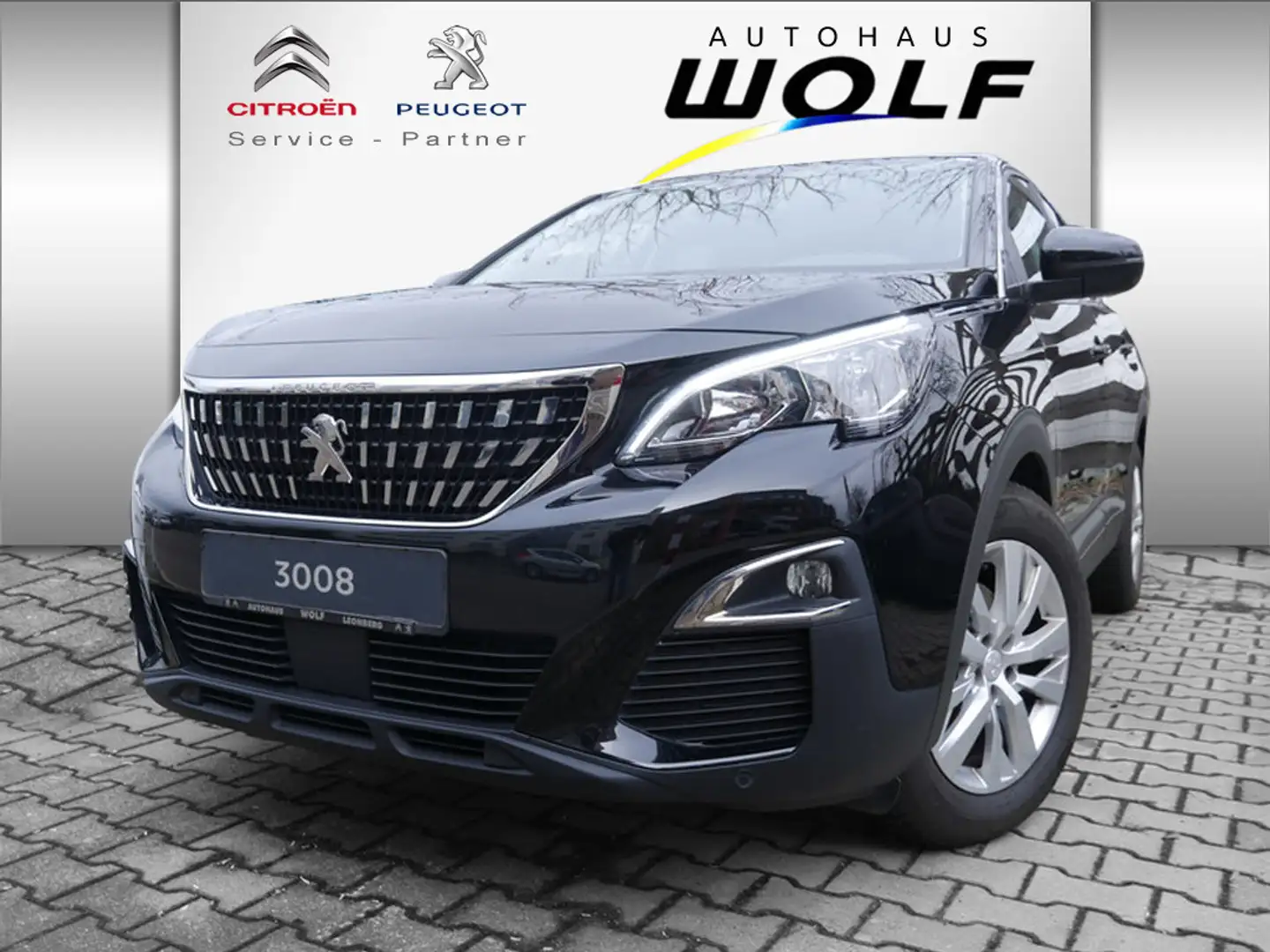 Peugeot 3008 Active 1.2 PureTech 130 EAT8 KAMERA NAVI Schwarz - 1