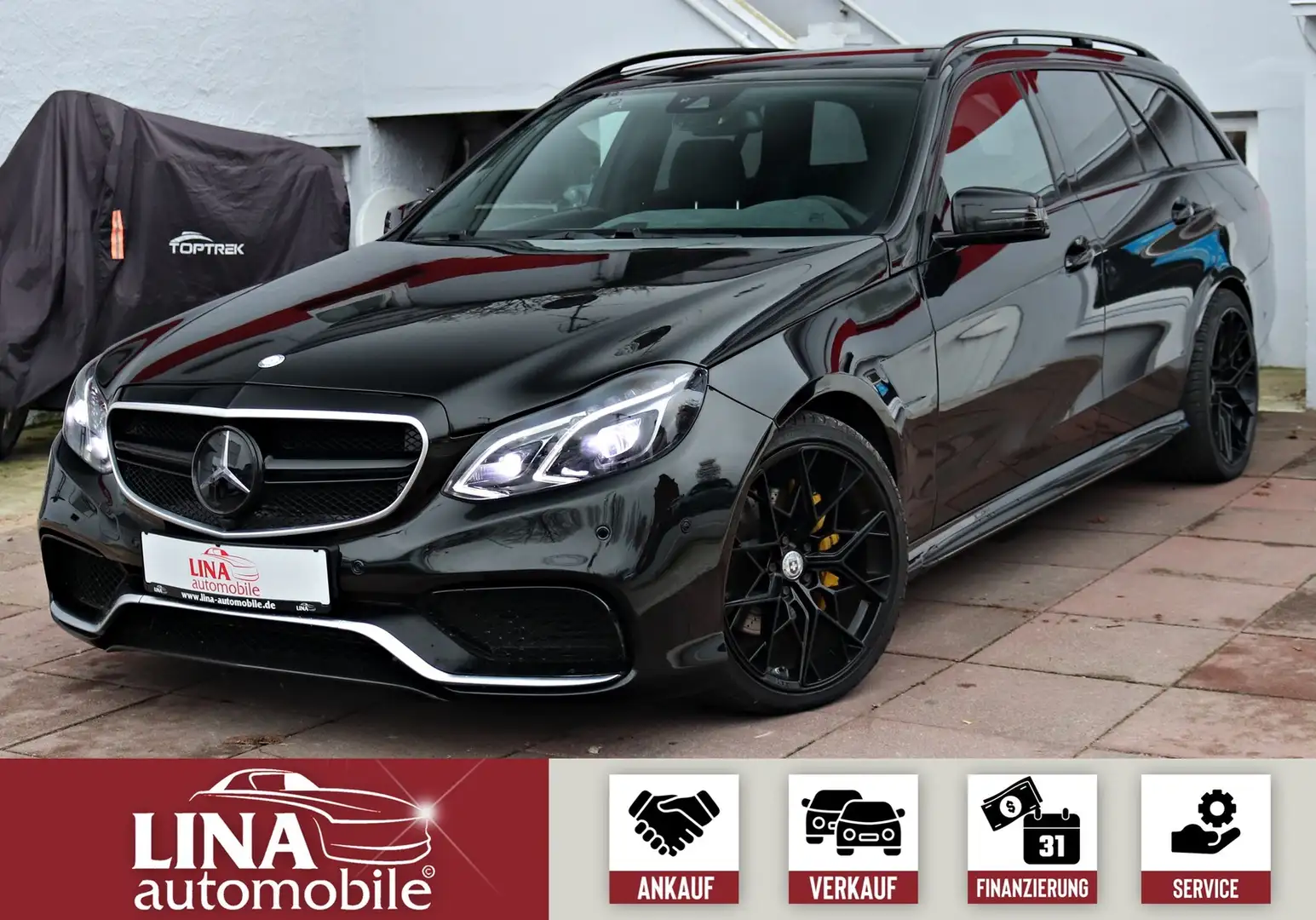 Mercedes-Benz E 220 E220 CDI T 2.Hd*E63 AMG UMBAU*EINZELSTÜCK!!! Negro - 1