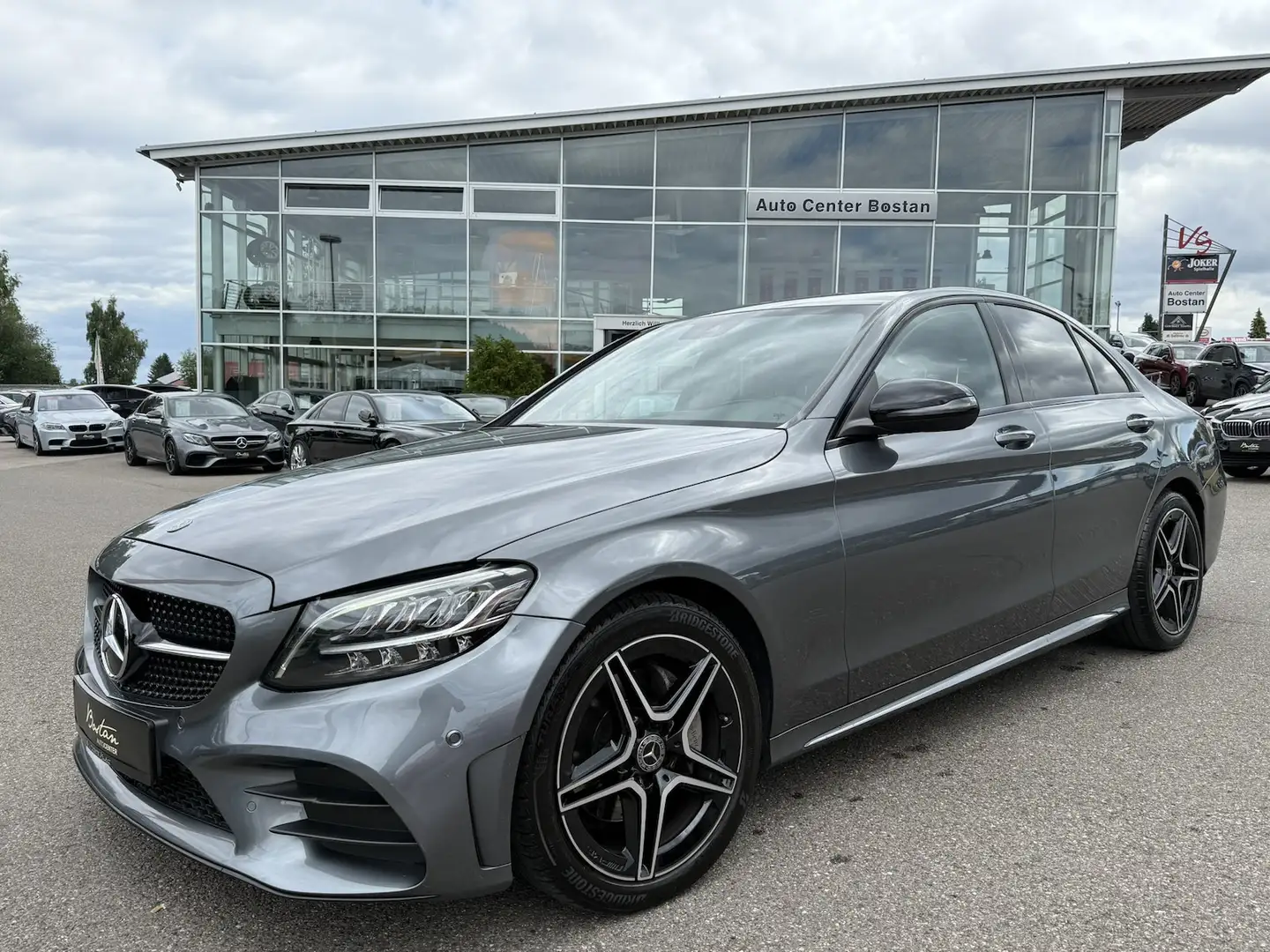 Mercedes-Benz C 220 d AMG/NIGHT/KAMERA/LEDER/NAVI/PDC/1.HAND Сірий - 2